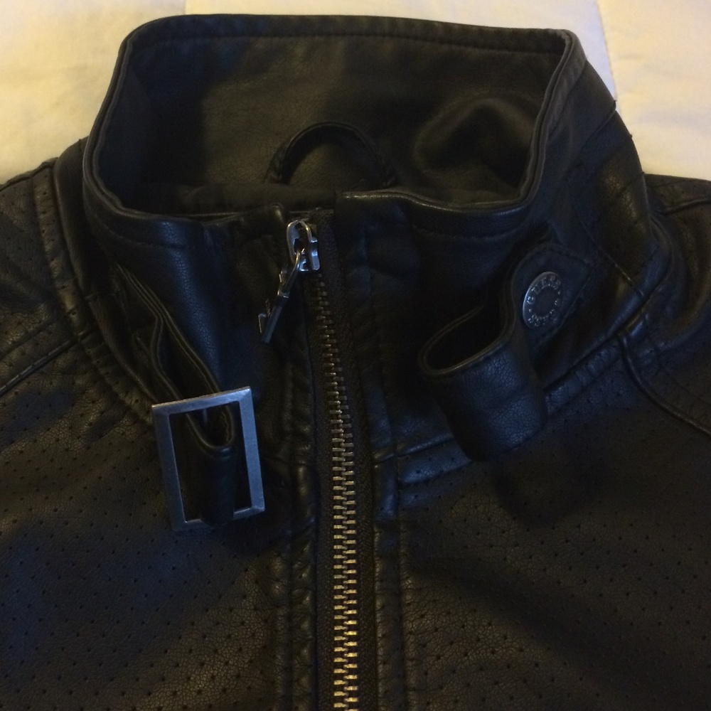 Guess Faux Leather Moto Jacket - Picture 3 of 8